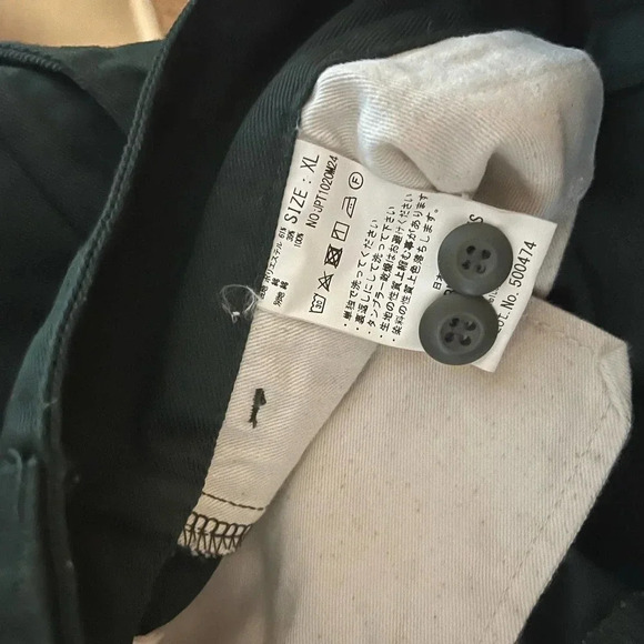 Japan Blue Jeans Dark Green Denim Wide Leg High Waist XL - Picture 7 of 8